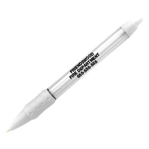 Custom Wide Body Grip Pen - White