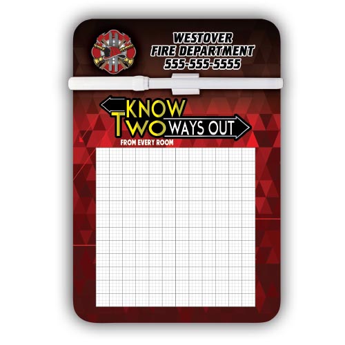  Dry Erase Memo Board - Know Two Ways Out
