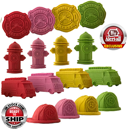 Exclusive Assorted Pencil Top Fire Safety Erasers 1