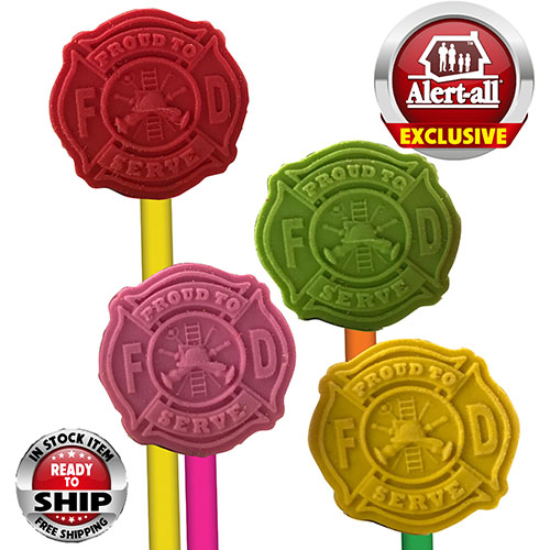 Exclusive Assorted Pencil Top Fire Safety Erasers 2
