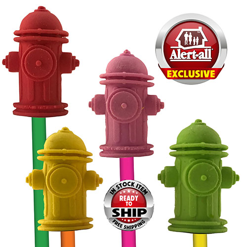 Exclusive Assorted Pencil Top Fire Safety Erasers 4