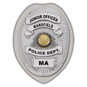 IMP. POLICE BADGE STICKER - STATE SEAL (MA)