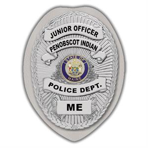 IMP. POLICE BADGE STICKER - STATE SEAL (ME)