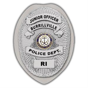 IMP. POLICE BADGE STICKER - STATE SEAL (RI)