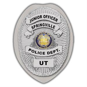 IMP. POLICE BADGE STICKER - STATE SEAL (UT)