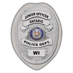 IMP. POLICE BADGE STICKER - STATE SEAL (WI)