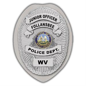 IMP. POLICE BADGE STICKER - STATE SEAL (WV)