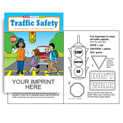 IMP. TRAFFIC SAFETY COLORING & ACTIVITY  BOOK