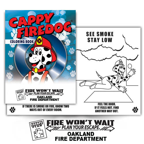Imp. Cappy Fire Dog Coloring Book w/ 2022 Theme