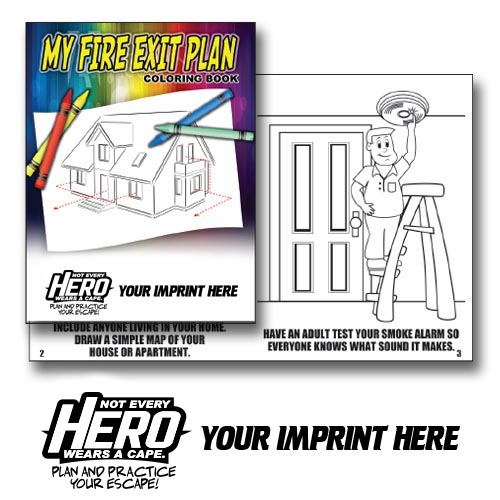 Imp. My Fire Exit Plan Coloring Book w/ 2019 Theme