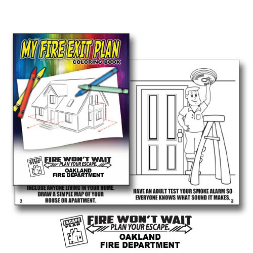 Imp. My Fire Exit Plan Coloring Book w/ 2022 Theme