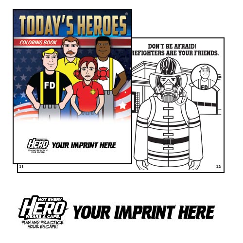 Imp. Today's Heroes Coloring Book w/ 2019 Theme Lo
