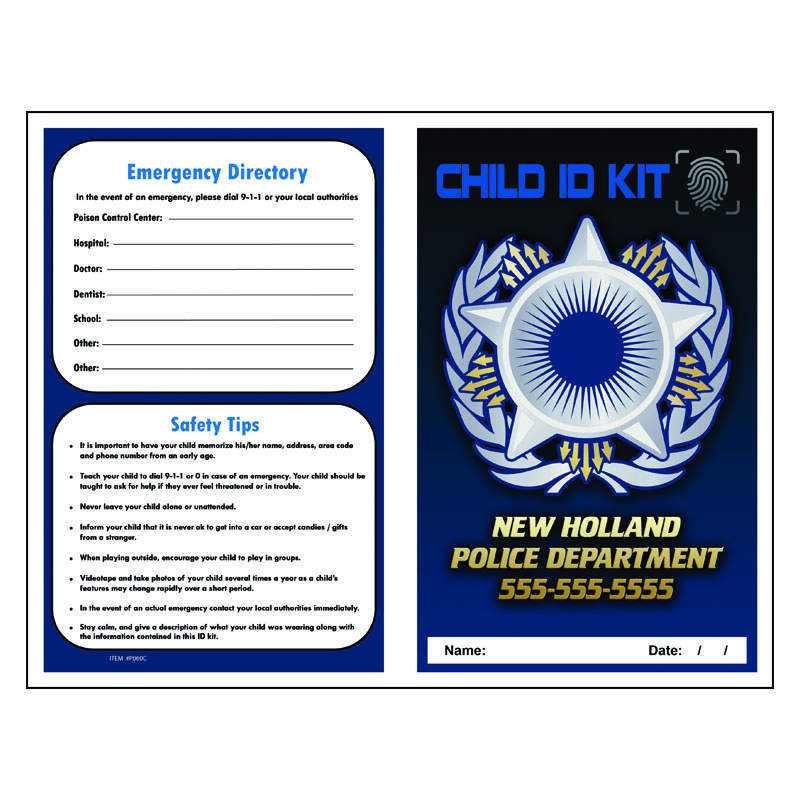 Imprint Finger Print ID Kit - Police Badge
