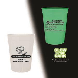 Imprinted 12 oz Frosted Glow in the Dark Cup - 2021 Theme