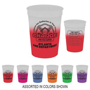 Imprinted 17 oz Frosted Mood Cups Assorted - 2025 Theme