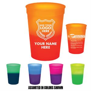 Imprinted 17 oz Mood Stadium Cup - Assorted - Custom Logo