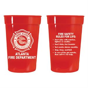 Imprinted 17 oz. Red Stadium Cup - 2024 Theme Logo