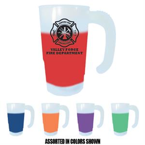 Imprinted 20 oz Stackable Frosted Assorted Mood Steins - Maltese Cross