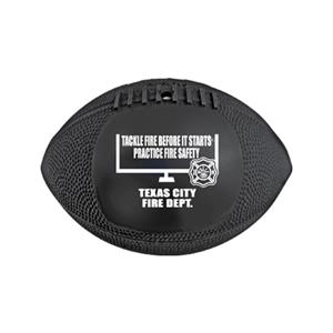 Imprinted 7^ Black Vinyl Football