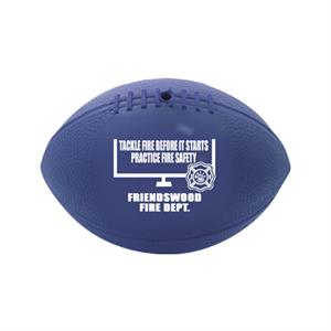 Imprinted 7^ Blue Vinyl Football