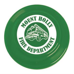 Imprinted 9^ Green Translucent Flyer - Fire Truck