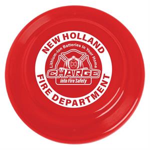 Imprinted 9^ Red Translucent Flyer - 2025 Theme