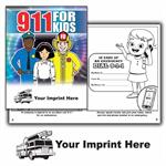 Imprinted 911 Coloring Book - Fire Truck
