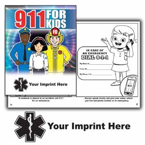Imprinted 911 Coloring Book - Star of Life