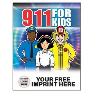 Imprinted 911 Coloring Book w/ Full Color Custom Logo