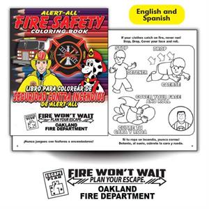 Imprinted Alert-All Bilingual Coloring Book - 2022 Theme