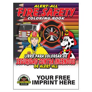 Imprinted Alert-All Bilingual Coloring Book - 2025 Theme Full Color