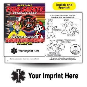 Imprinted Alert-All Bilingual Coloring Book - Star of Life