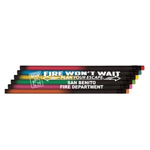 Imprinted Black Night Pencil Assorted - 2022 Theme