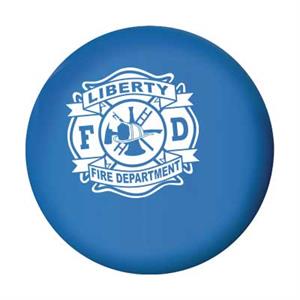 Imprinted Blue 2.75^ Stress Ball - Maltese Cross