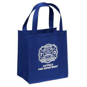 Imprinted Blue Tote Bag - Jr FF Maltese Cross