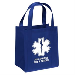 Imprinted Blue Tote Bag - Star of Life