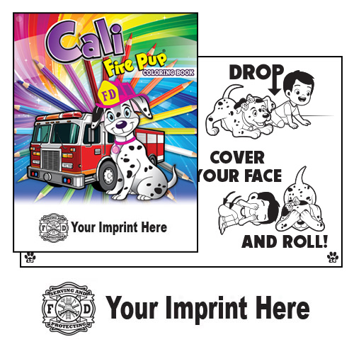 Imprinted Cali Fire Pup CB - Serve & Protect