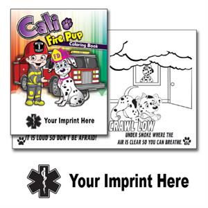 Imprinted Cali Fire Pup Coloring Book - Star of Life
