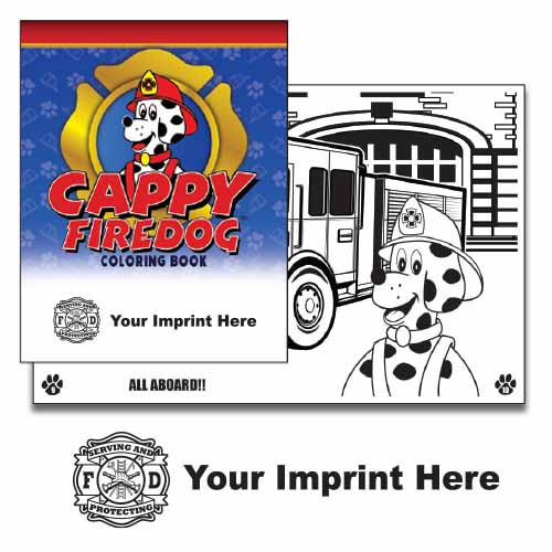 Imprinted Cappy Coloring Book - Serve & Protect 1