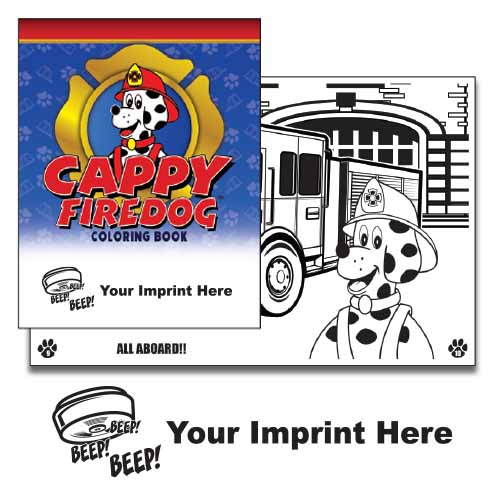 Imprinted Cappy Coloring Book - Smoke Alarm 1