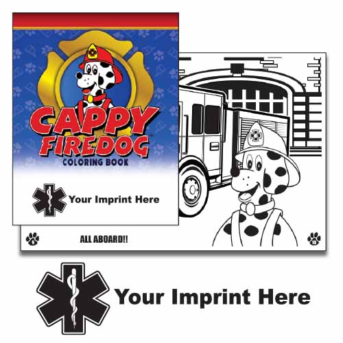 Imprinted Cappy Coloring Book - Star of Life 1