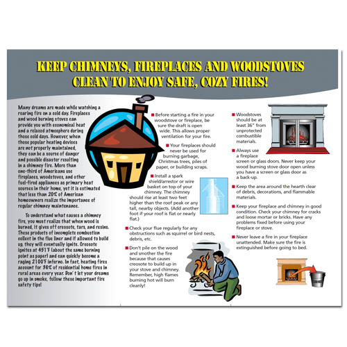 Imprinted Chimney Fire Safety Brochure 2