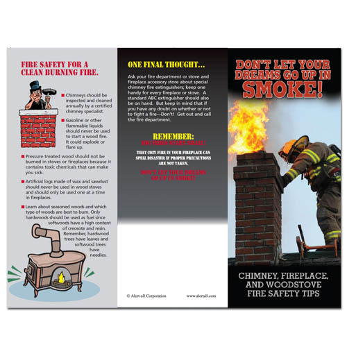 Imprinted Chimney Fire Safety Brochure 3