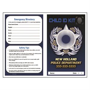 Imprinted Finger Print ID Kit - Police Badge