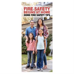 Imprinted Fire Safety Begins At Home Brochure