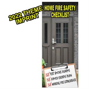 Imprinted Fire Safety Checklist Brochure - 2022 Theme