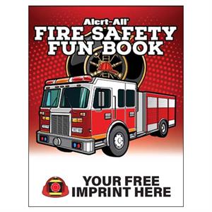 Imprinted Fire Safety Fun Book - Full Color Fire Truck