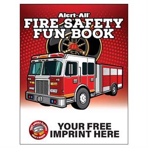 Imprinted Fire Safety Fun Book - Full Color Smoke Alarm