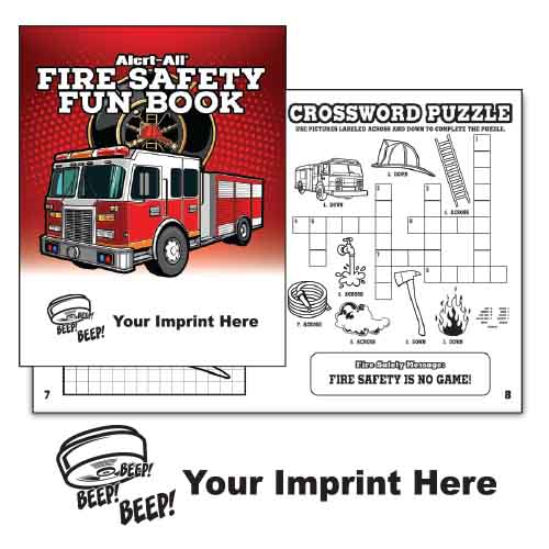 Imprinted Fire Safety Fun Book - Smoke Alarm 1