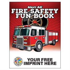 Imprinted Fire Safety Fun Book -Full Color Autism Awareness FF